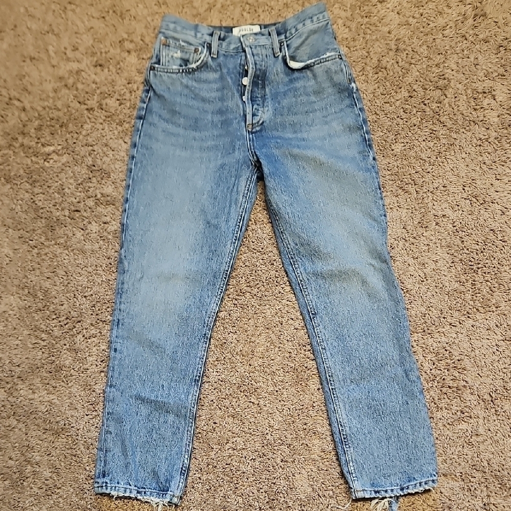 AGOLDE Riley High Rise Straight Crop Jeans - Picture 6 of 14